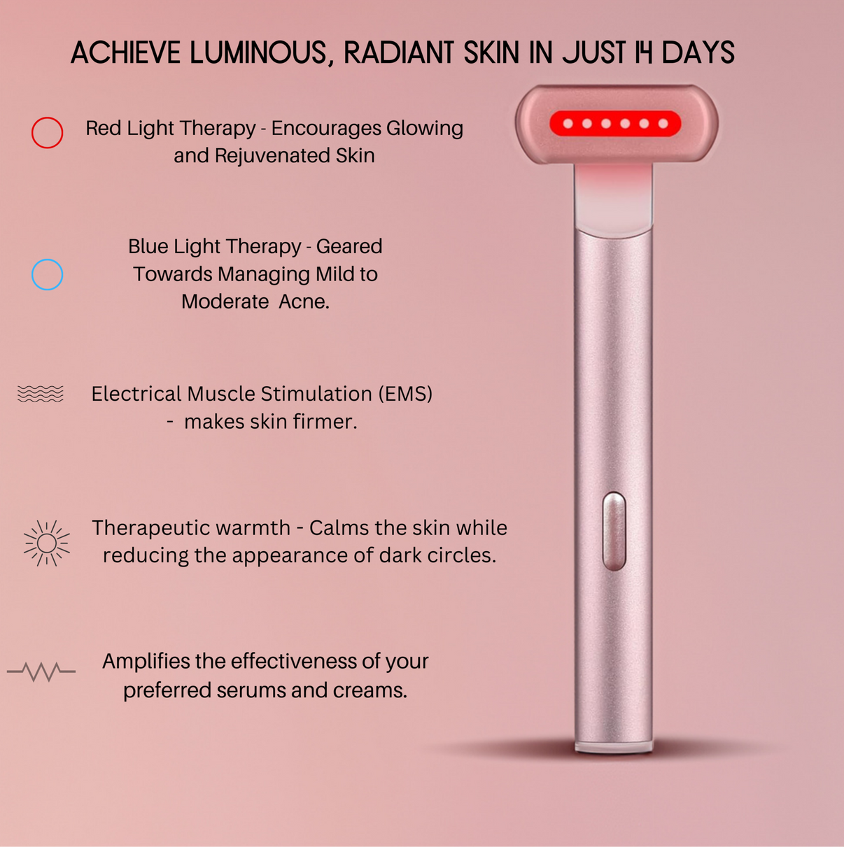 Nobélis™ Red & Blue Light Therapy Wand
